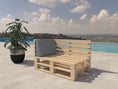 Carica l'immagine nel visualizzatore della galleria, Cuscini per mobili in pallet con schienale in taglio obliquo