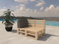 Carica l'immagine nel visualizzatore della galleria, Cuscini per mobili in pallet con schienale in taglio obliquo