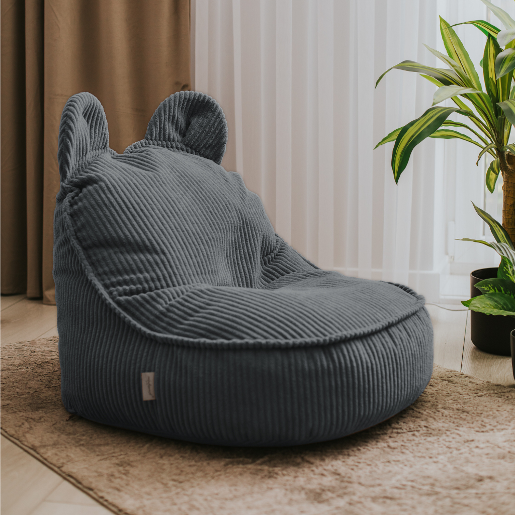 Mumin Poltrona per bambini in velluto a coste - Accogliente e morbida, perfetta per la cameretta dei bambini
