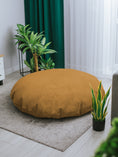 Carica l'immagine nel visualizzatore della galleria, Beanbag Sacco Cuscino rotondo da pavimento in velluto a costa - Pouf per rilassarsi in soggiorno, in terrazza e in giardino