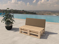 Carica l'immagine nel visualizzatore della galleria, Cuscini per mobili in pallet con schienale in taglio obliquo