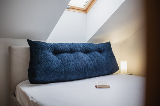Testata del letto, Poggiatesta in Boucle fabric - perfetto per lunghe serate - un nuovo livello di relax in camera da letto