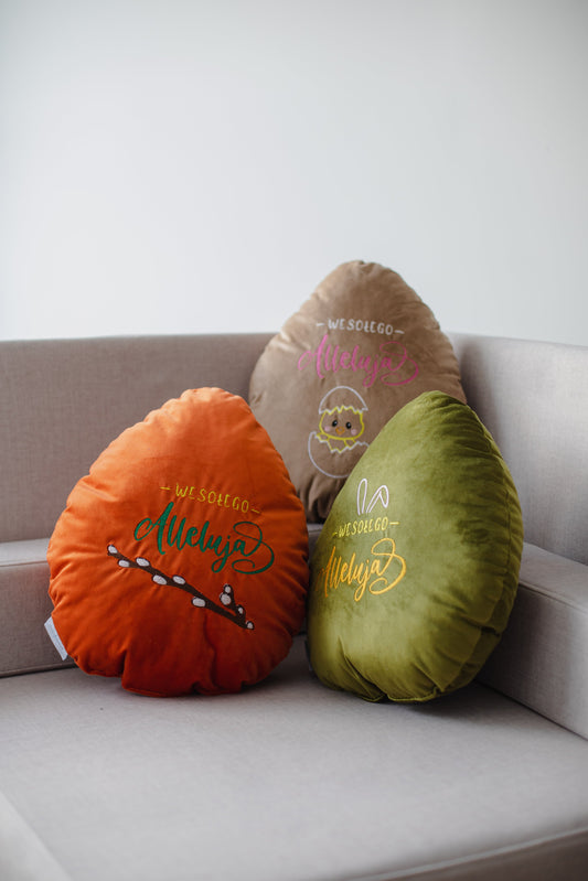 Cuscino decorativo “Uovo di Pasqua” – la magia del calore pasquale!