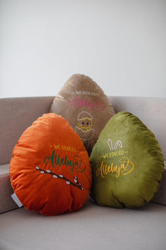 Cuscino decorativo “Uovo di Pasqua” – la magia del calore pasquale!