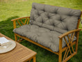 Carica l'immagine nel visualizzatore della galleria, Cuscino per panca Relax con schienale Cuscino per altalena da giardino con cuciture Cuscino da giardino trapuntato Cuscino da giardino Cuscino per seduta Altalena Hollywood