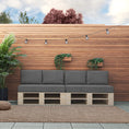 Carica l'immagine nel visualizzatore della galleria, Cuscini per mobili in pallet sfoderabili e lavabili.