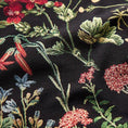 Bild in Galerie-Betrachter laden, Pouf poggiapiedi sgabello realizzato in un tessuto pregiato jacquard 40x40x40cm riempito con palline di polistirolo a motivo floreale primaverile 
