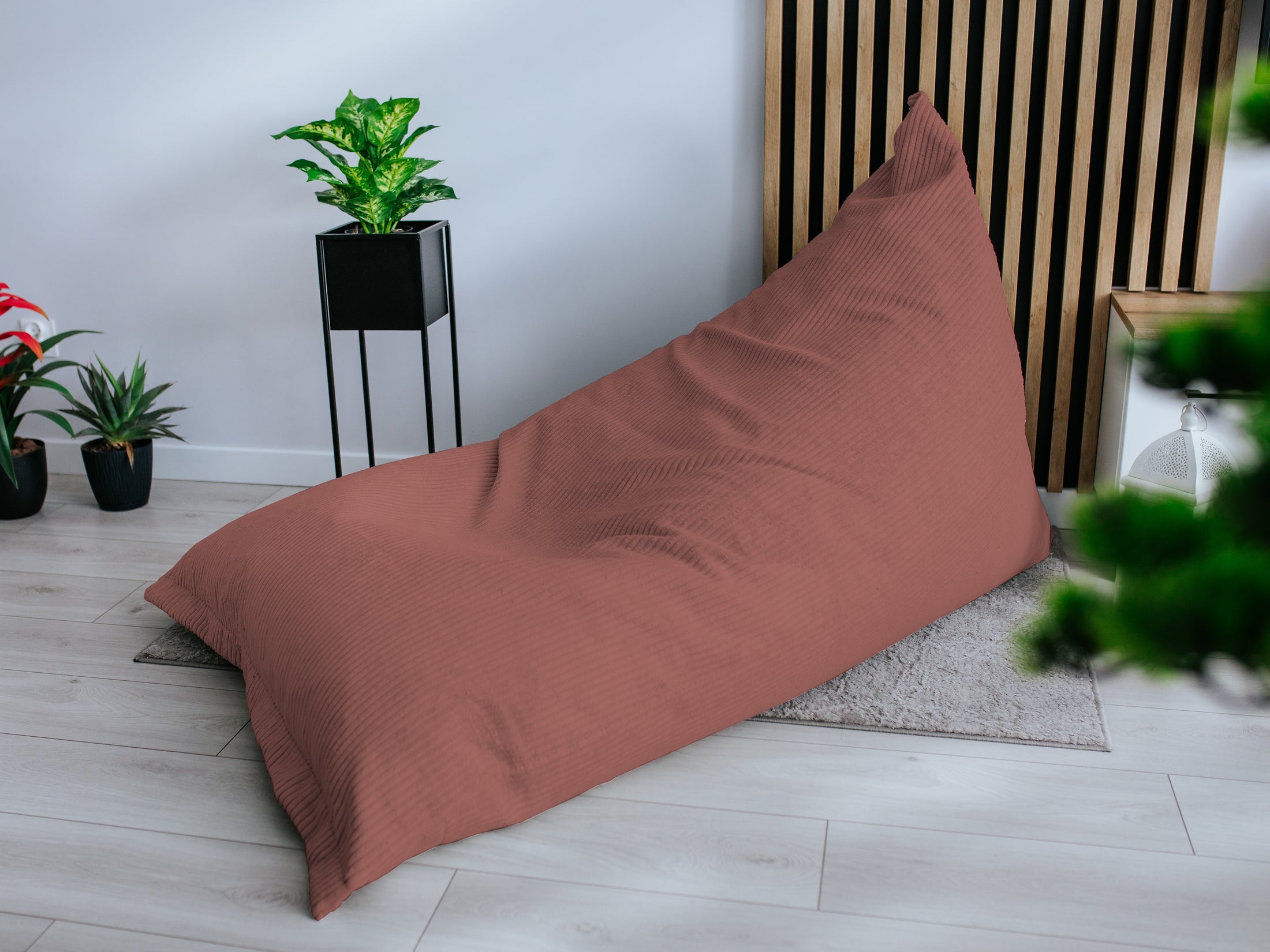 Cord-Sitzsack Bean Bag Riesen Sitzsack Sitzkissen Gartenkissen Bodenkissen zum Liegen und Sitzen Relax Sessel für Kinder & Erwachsene