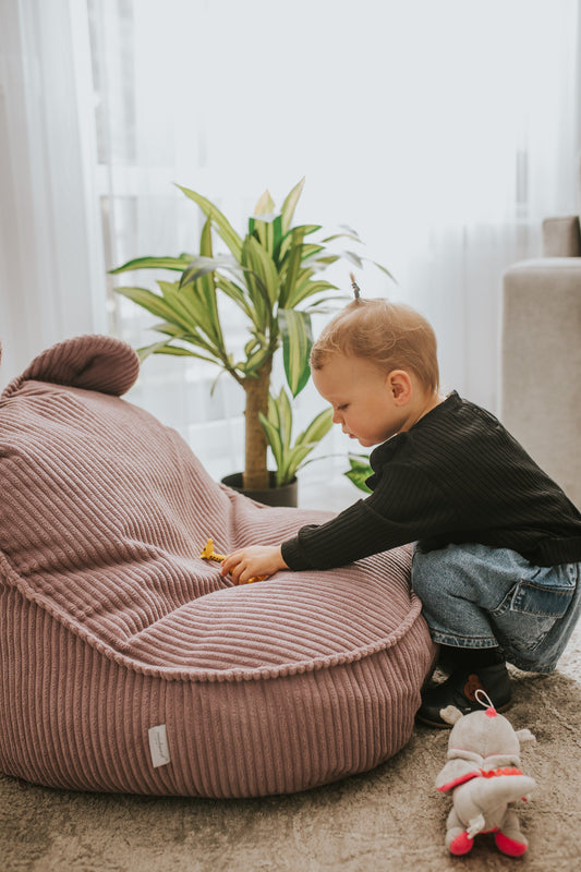 Mumin Poltrona per bambini in velluto a coste - Accogliente e morbida, perfetta per la cameretta dei bambini