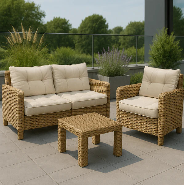 Rattan-Möbelkissen Loungekissen Gesteppt