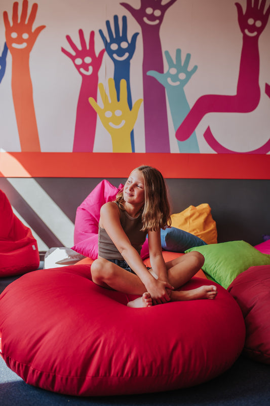 Sitzsack Pancake gefüllt mit EPS-Kugeln, großer Sitzsack für drinnen und draußen, wasserdicht, multifunktional, für Kinder und Erwachsene