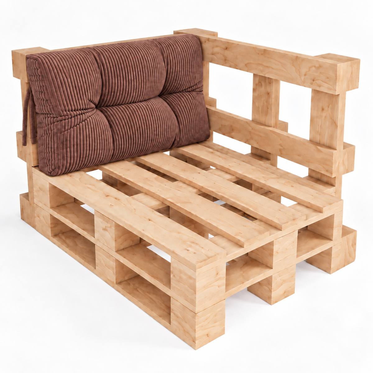 Palettenkissen OSLO CORD – gesteppte Kissen für Palettenmöbel – Indoor