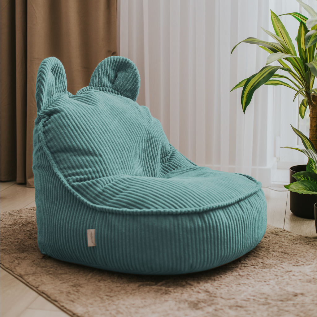 Mumin Poltrona per bambini in velluto a coste - Accogliente e morbida, perfetta per la cameretta dei bambini