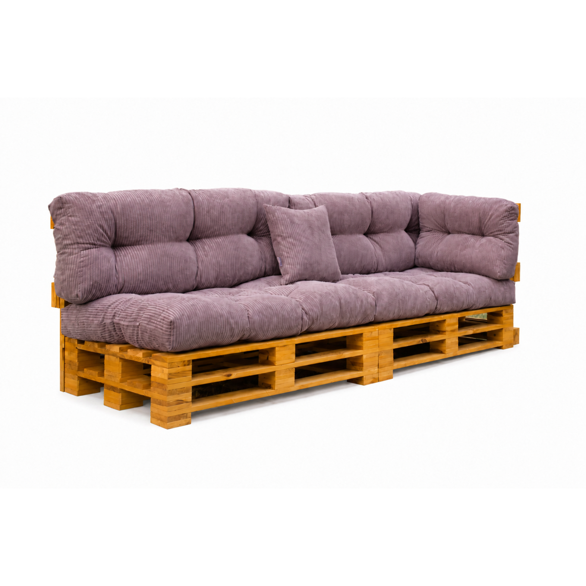 Palettenkissen OSLO CORD – gesteppte Kissen für Palettenmöbel – Indoor