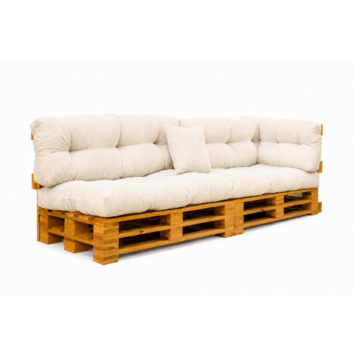 Palettenkissen OSLO CORD – gesteppte Kissen für Palettenmöbel – Indoor