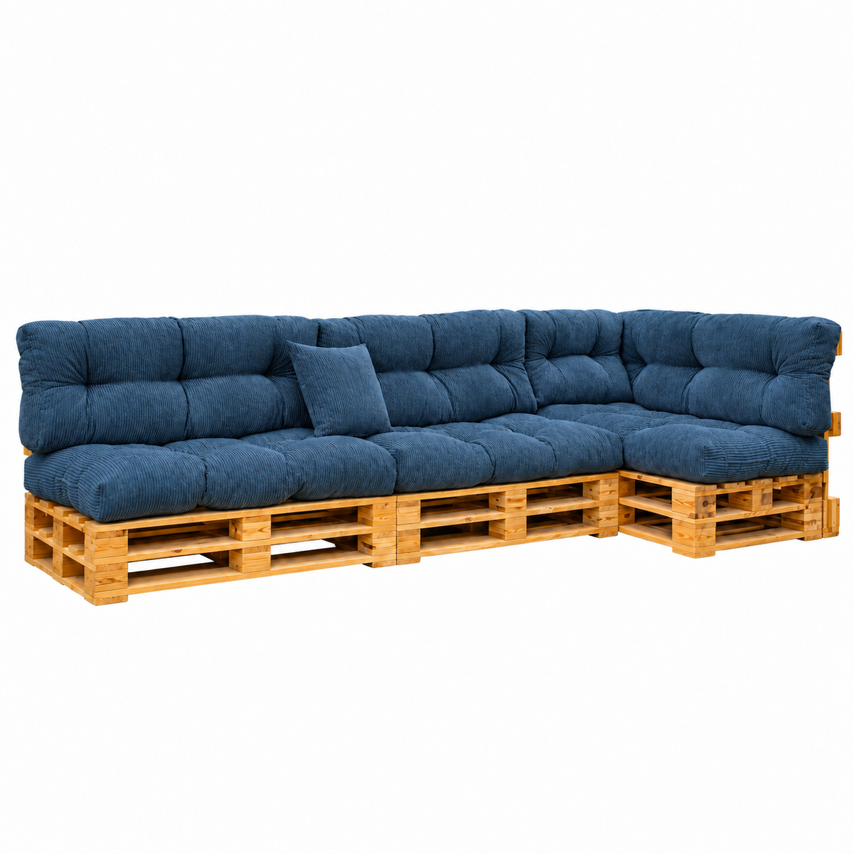 Palettenkissen OSLO CORD – gesteppte Kissen für Palettenmöbel – Indoor