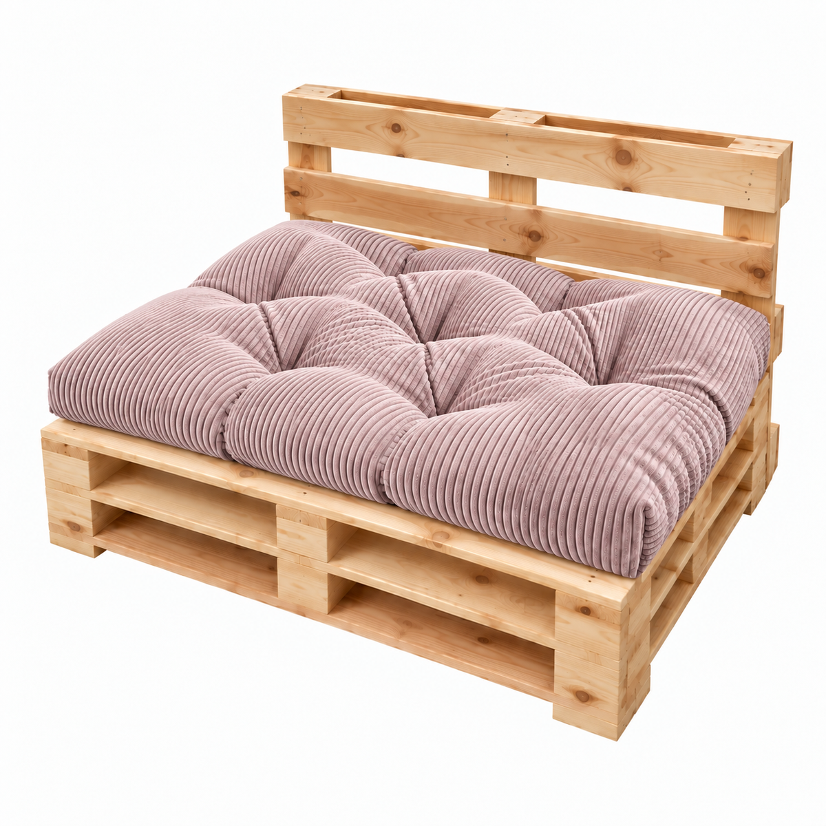 Palettenkissen OSLO CORD – gesteppte Kissen für Palettenmöbel – Indoor