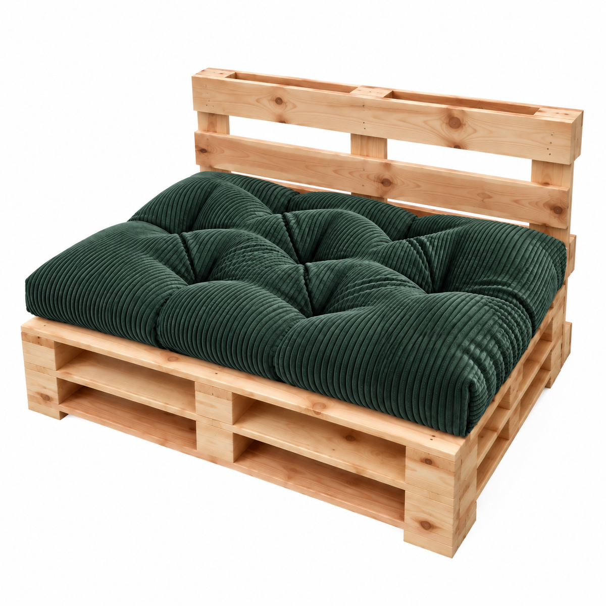 Palettenkissen OSLO CORD – gesteppte Kissen für Palettenmöbel – Indoor
