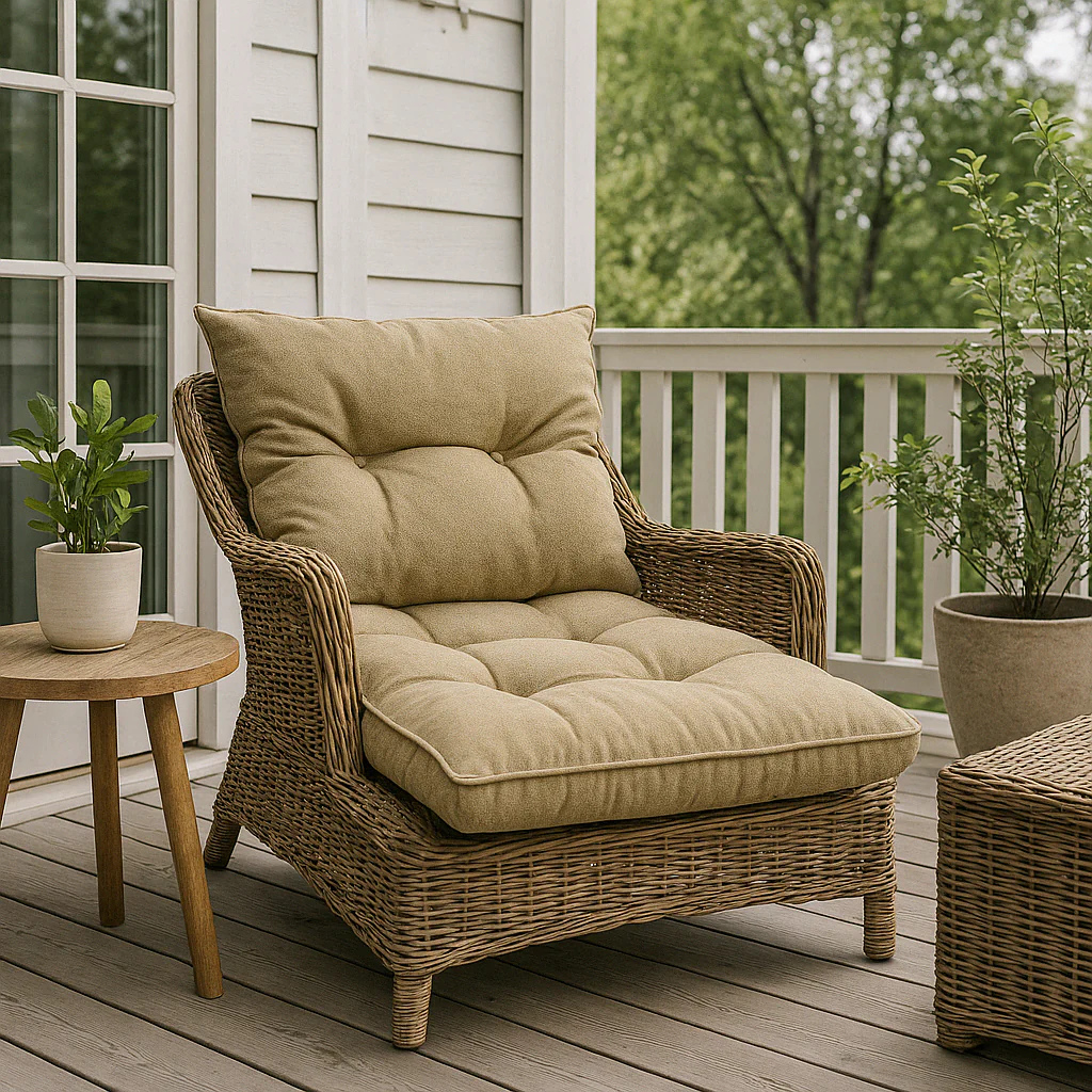Rattan-Möbelkissen Loungekissen Gesteppt