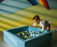 Bild in Galerie-Betrachter laden, Bällebad Bällepool Quadrat Weiches Für Kinder Plastikbälle Spielbecken
