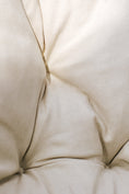 Carica l'immagine nel visualizzatore della galleria, Papasan comodissimo cuscino rotondo trapuntato per la poltrona in rattan, per panca, per lo dondolo
