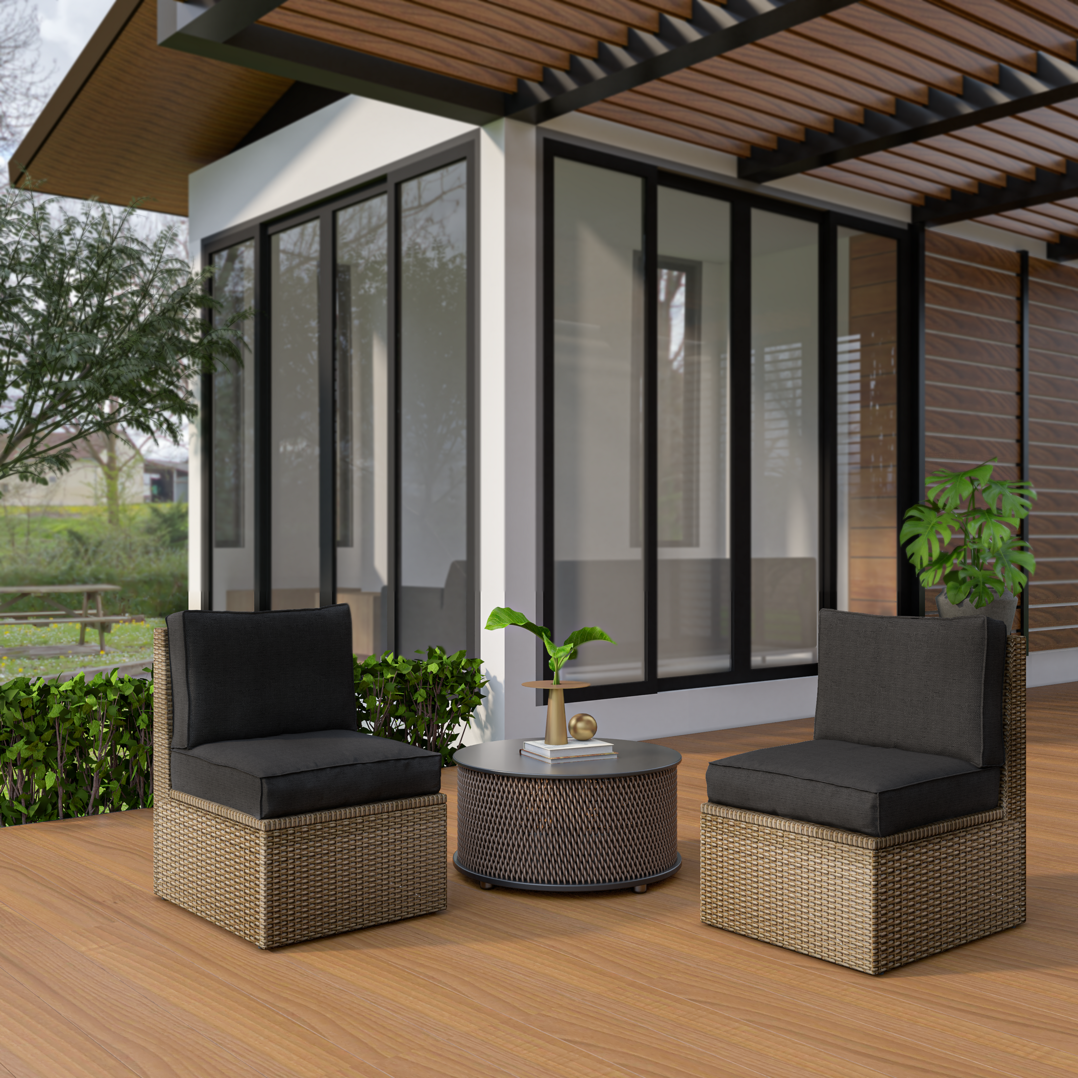 Set Di Cuscini Per Pallet 120x60 Seduta E Schienale 120x40cm/ Cuscini Piatti Beige/ Cuscini Da Giardino Cuscini Per Uso Interno Ed Esterno 84277505 - Foto 4