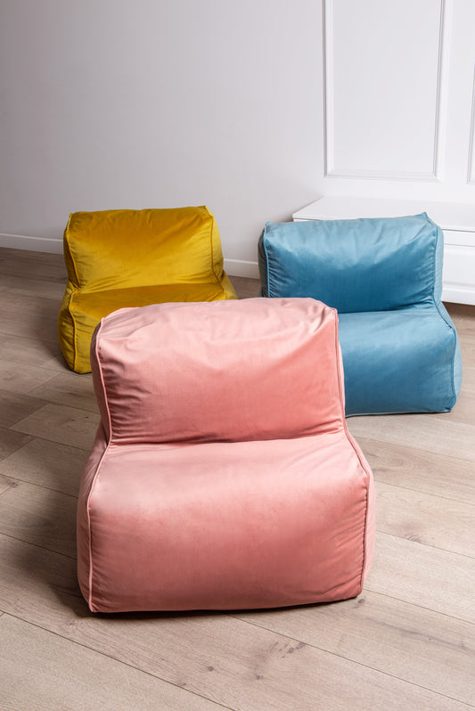 Sitzpuff aus Samt