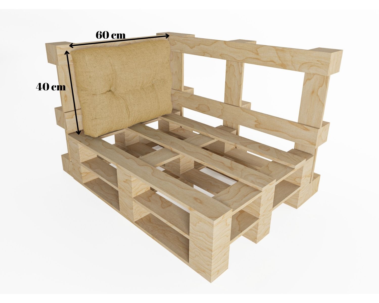 Cuscini trapuntati per mobili pallet