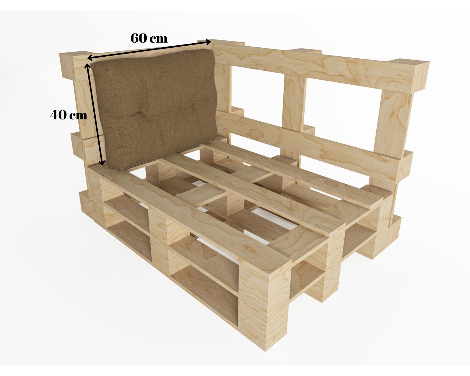 Comodi cuscini per mobili in pallet dalla collezione Grenada.