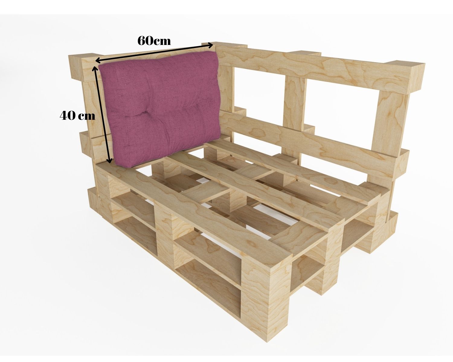 Comodi cuscini per mobili in pallet dalla collezione Grenada.