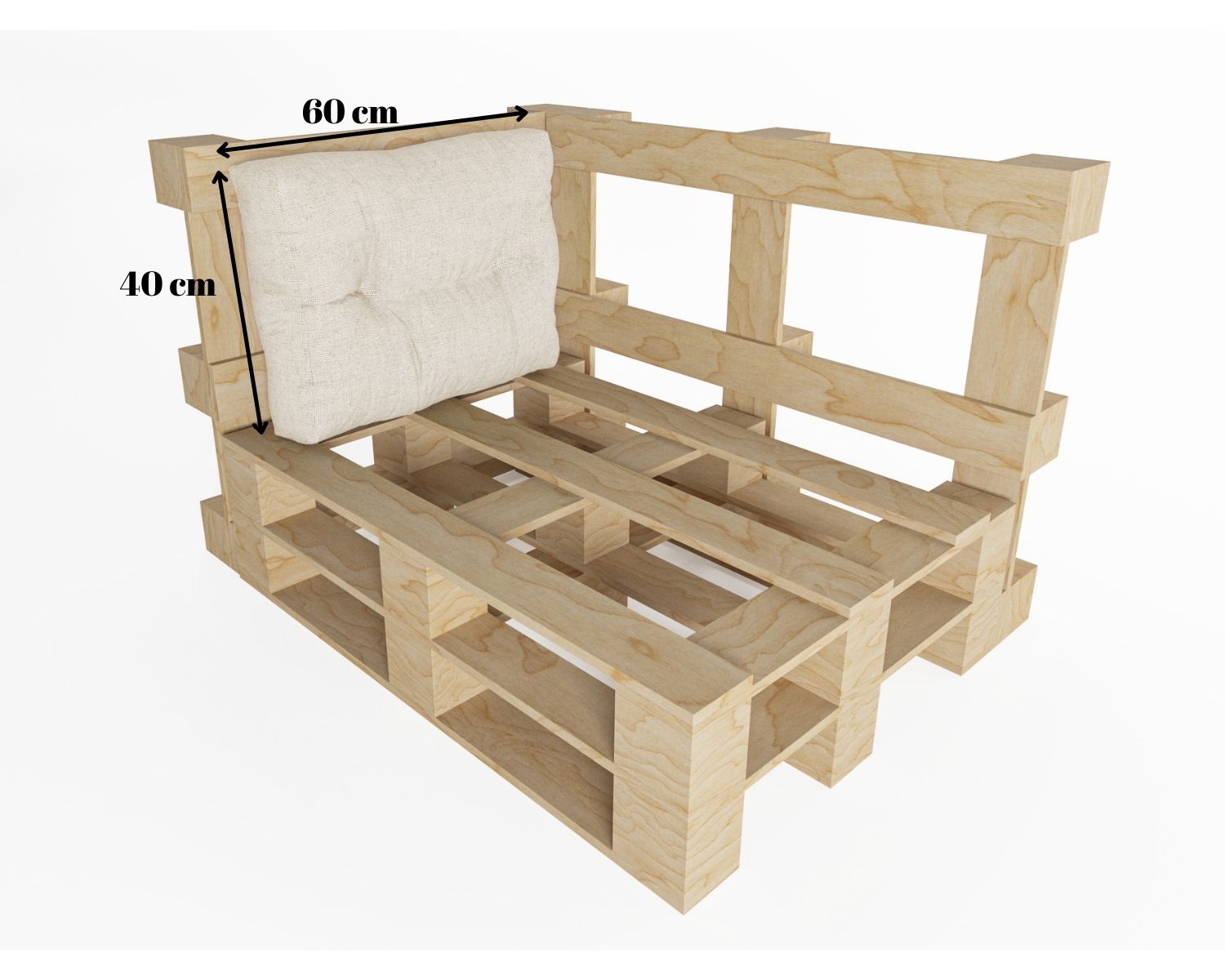 Cuscini trapuntati per mobili pallet