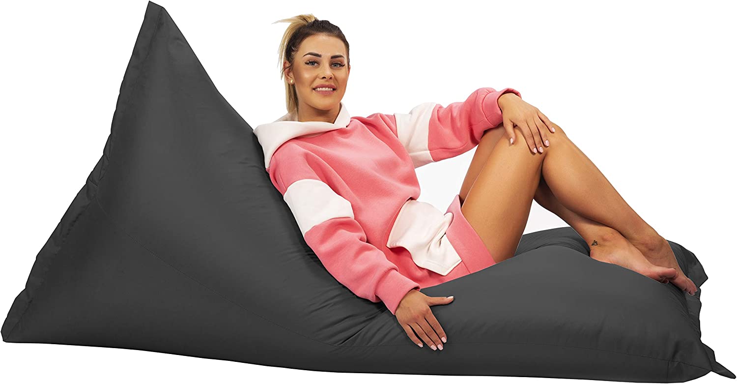 Sitzsack Bean Bag Riesensitzsack Sitzkissen Gartenkissen Bodenkissen zum Liegen und Sitzen Wasserdicht Relax Sessel für Kinder & Erwachsene