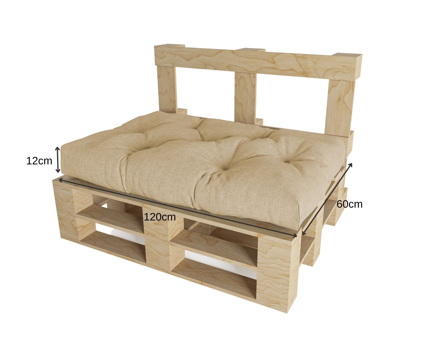 Cuscino per pallet trapuntato impermeabile