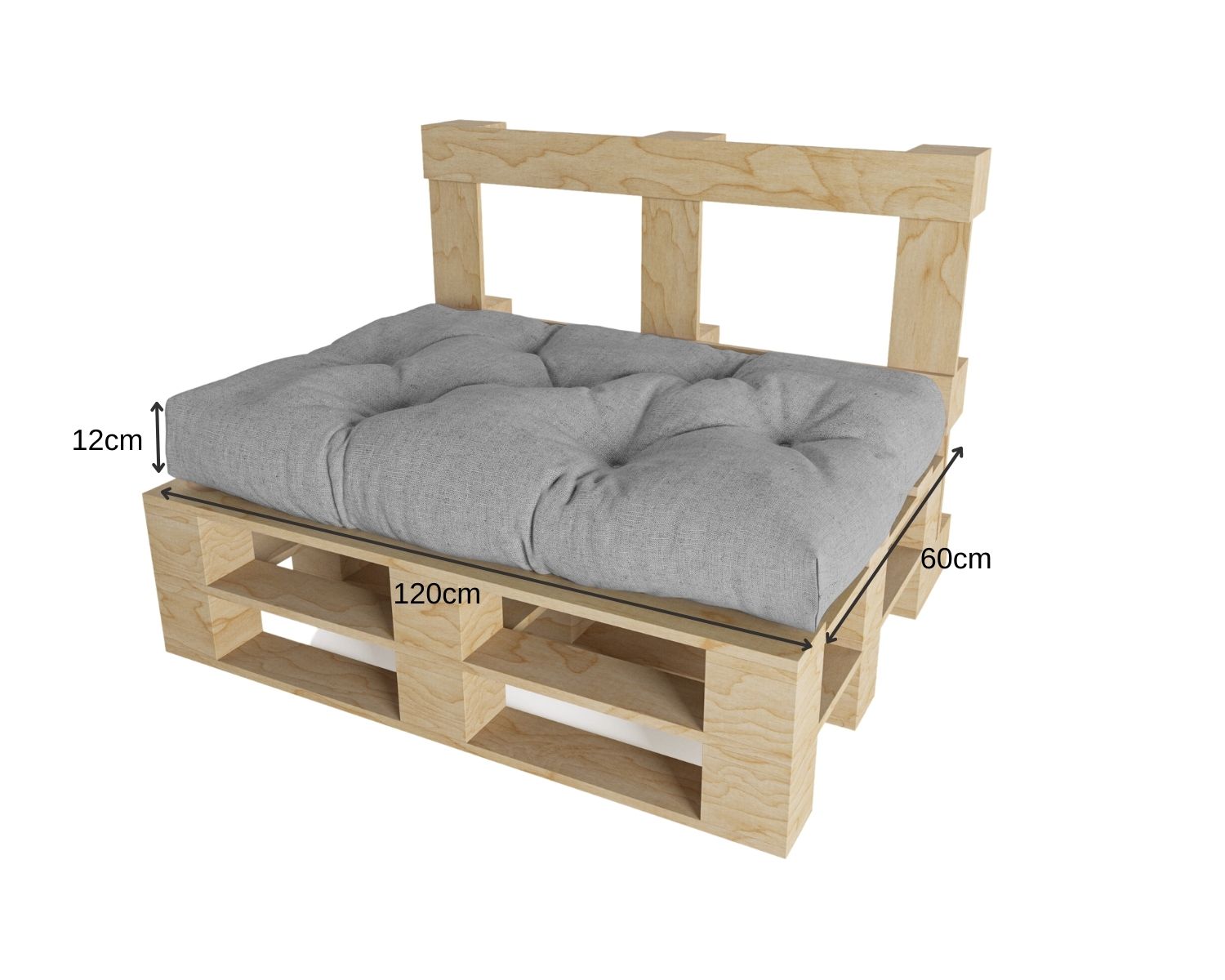 Cuscino per pallet trapuntato impermeabile