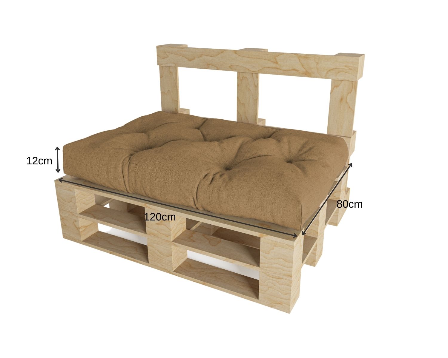 Cuscino per pallet trapuntato impermeabile